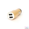 Kép 2/2 - OMEGA USB autós töltő, 2 portos, 2.1A, arany