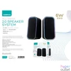 Kép 4/4 - OMEGA Hangszóró 6W, sztereo 2.0, torony, Bluetooth, RMS, RGB, 3,5mm jack, USB, fekete