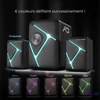 Kép 6/10 - Advance Hangszóró - SOUNDPHONIC RGB 11W RMS BLUETOOTH (2.1, Bluetooth/3,5mm Jack, RGB, fekete)