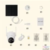 Kép 3/7 - Arenti IP 4G PT dómkamera - GO3G + SP2 AOV (3MP, 3,6mm, kültéri, IR10m, 10400mAh, microSD, mikr., hangsz, SP2 napelem)