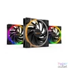 Kép 6/6 - Be Quiet! Cooler 14cm - LIGHT WINGS 140mm PWM high-speed Triple-Pack (RGB, 2200rpm, 31dB, fekete)