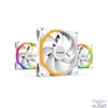 Kép 5/7 - Be Quiet! Cooler 14cm - LIGHT WINGS WHITE 140mm PWM Triple Pack (RGB, 1700rpm, 20,6dB, fehér)