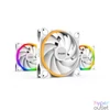 Kép 6/7 - Be Quiet! Cooler 14cm - LIGHT WINGS WHITE 140mm PWM Triple Pack (RGB, 2200rpm, 31dB, fehér)