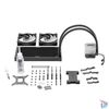 Kép 7/7 - Be Quiet! CPU Water Cooler - LIGHT LOOP 240mm Black (2x120mm, csatlakozó: 3pin, cső hossza: 400mm, fekete)