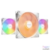 Kép 1/5 - Be Quiet! Cooler 14cm - LIGHT WINGS LX 140mm PWM high-speed White Triple-Pack (RGB, 1800rpm, 30,5dB, fehér)