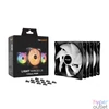 Kép 5/5 - Be Quiet! Cooler 12cm - LIGHT WINGS LX 120mm PWM Triple-Pack (RGB, 1600rpm, 25,5dB, fekete)