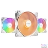 Kép 1/5 - Be Quiet! Cooler 12cm - LIGHT WINGS LX 120mm PWM White Triple-Pack (RGB, 1600rpm, 25,5dB, fehér)