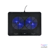 Kép 1/5 - Bluestork Notebook Hűtőpad 17"-ig - NB-COOLER-ONE (LED, 2xUSB-A)