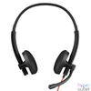 Kép 1/5 - Bluestork Fejhallgató - MC301 Office Headset (mikrofon; hangerő szabályzó, 3,5 Jack, fekete)