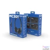 Kép 5/5 - Bluestork Fejhallgató - MC301 Office Headset (mikrofon; hangerő szabályzó, 3,5 Jack, fekete)