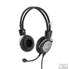 Kép 2/3 - Bluestork Fejhallgató - MC201 Office Headset (mikrofon; hangerő szabályzó, 3,5 Jack, fekete)