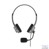 Kép 2/4 - Bluestork Fejhallgató - MC101 Office Headset (mikrofon; hangerő szabályzó, 3,5 Jack, szürke)