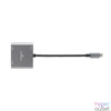 Kép 2/5 - Bluestork USB Hub - HUB-DUO-HDMI (USB3.0, USB-C to 2xHDMI + USB-C, 4K@30Hz, szürke)
