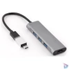 Kép 1/5 - Bluestork USB Hub - HUB-MINI (USB-A to 3xUSB 2.0 port + 1x USB-C, 1xHDMI, USB3.0, szürke)