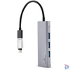 Kép 4/5 - Bluestork USB Hub - HUB-MINI (USB-A to 3xUSB 2.0 port + 1x USB-C, 1xHDMI, USB3.0, szürke)
