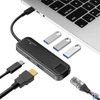 Kép 5/5 - Bluestork USB Hub - HUB-OFFICE (USB-C to 3xUSB 2.0 port + 1xUSB-C + 1xHDMI + 1xRJ45, szürke)