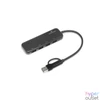 Kép 3/10 - Bluestork USB Hub - HUB-FIRST (4xUSB3.0, USB-C + USB-A, Windows, Mac)