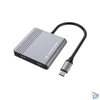 Kép 3/6 - Conceptronic Notebook Dokkoló - DONN13G (USB-C to 2xHDMI+USB-C PD:100W+USB-A, ezüst)
