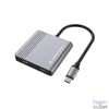 Kép 3/6 - Conceptronic Notebook Dokkoló - DONN13G (USB-C to 2xHDMI+USB-C PD:100W+USB-A, ezüst)