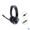 Kép 2/4 - Conceptronic Fejhallgató - POLONA01B (USB, hangerőszabályzó, felhajtható mikrofon, 200 cm kábel, fekete)