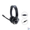 Kép 3/4 - Conceptronic Fejhallgató - POLONA02B (3.5mm Jack, hangerőszabályzó, felhajtható mikrofon, 200 cm kábel, fekete)