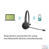 Kép 2/5 - Conceptronic Vezeték nélküli Fejhallgató - POLONA03BDA (BT+ USB adapter, hangerőszabályzó, felhajtható mikrofon, fekete)
