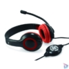 Kép 3/5 - Conceptronic Fejhallgató - CCHATSTARU2R (USB, hangerőszabályzó, 200 cm kábel, fekete/piros)