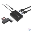Kép 1/5 - Conceptronic Aktív USB Hub - HUBBIES11BP (4 port, USB3.0, 90cm kábel, Hálózati táp, fekete)