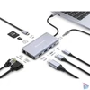 Kép 5/6 - Conceptronic Notebook Dokkoló - DONN20G (USB-C to HDMI/VGA/USB-C PD/USB 3.0/SD/TF/GbE/AUX)