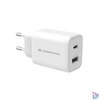 Kép 1/4 - Conceptronic telefon töltő adapter - ALTHEA11W (USB-C+USB-A, 33W, fehér)