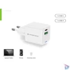 Kép 1/9 - Conceptronic telefon töltő adapter - ALTHEA15W (USB-C+USB-A, 20W, fehér)