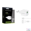Kép 2/10 - Conceptronic telefon töltő adapter+kábel - ALTHEA16W (USB-C+USB-A, 33W, 3in1 töltő kábel, fehér)