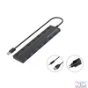 Kép 1/3 - Conceptronic USB Hub - HUBBIES19BP (7 Port, USB-A to 7xUSB 2.0, külső táp, fekete)