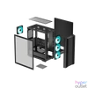 Kép 12/13 - DeepCool Számítógépház - CC560 V2 (fekete, ablakos, 4x12cm LED venti, Mini-ITX / Micro-ATX / ATX, 1xUSB3.0, 1xUSB2.0)