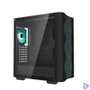 Kép 2/13 - DeepCool Számítógépház - CC560 V2 (fekete, ablakos, 4x12cm LED venti, Mini-ITX / Micro-ATX / ATX, 1xUSB3.0, 1xUSB2.0)