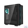 Kép 2/13 - DeepCool Számítógépház - CC560 V2 (fekete, ablakos, 4x12cm LED venti, Mini-ITX / Micro-ATX / ATX, 1xUSB3.0, 1xUSB2.0)