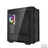 Kép 3/14 - DeepCool Számítógépház - CC560 A-RGB V2 (fekete, ablakos, 4x12cm venti, Mini-ITX / Micro-ATX / ATX, 1xUSB3.0, 1xUSB2.0)