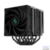 Kép 1/10 - DeepCool CPU Cooler - AK620 ZERO DARK (28 dB; max, 117,21 m3/h; 4pin csatlakozó, 6 db heatpipe, 2x12cm, PWM)