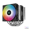 Kép 1/10 - DeepCool CPU Cooler - AG620 BK ARGB (29,4 dB; max, 115,32 m3/h; 4pin csatlakozó, 6 db heatpipe, 12cm, PWM, LED)