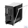 Kép 2/6 - DeepCool Számítógépház - CH370 WH (fekete, ablakos, 1x12cm ventilátor, Mini-ITX / Micro-ATX, 2xUSB3.0)