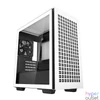 Kép 1/6 - DeepCool Számítógépház - CH370 WH (fekete, ablakos, 1x12cm ventilátor, Mini-ITX / Micro-ATX, 2xUSB3.0)