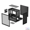 Kép 5/6 - DeepCool Számítógépház - CH370 (fekete, ablakos, 1x12cm ventilátor, Mini-ITX / Micro-ATX, 2xUSB3.0)