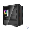 Kép 3/15 - DeepCool Számítógépház - CC360 ARGB (fekete, ablakos, 3x12cm ventilátor, Mini-ITX / Micro-ATX, 1xUSB3.0, 1xUSB2.0)