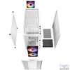 Kép 15/15 - DeepCool Számítógépház - CC360 ARGB WH (fehér, ablakos, 3x12cm ventilátor, Mini-ITX / Micro-ATX, 1xUSB3.0, 1xUSB2.0)