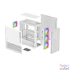 Kép 15/16 - DeepCool Számítógépház - CH560 WH (fehér, 3x14cm + 1x12  A-RGB ventilllátor, E-ATX, 2xUSB3.0)
