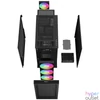 Kép 6/16 - DeepCool Számítógépház - CH560 DIGITAL (fekete, 3x14cm +1x12  A-RGB ventilllátor, E-ATX, 2xUSB3.0)