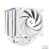 Kép 1/10 - DeepCool CPU Cooler - AK620 Digital WH (28 dB; max, 117,21 m3/h; 4pin csatlakozó, 6 db heatpipe, 2x12cm, PWM, fehér)