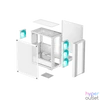 Kép 12/13 - DeepCool Számítógépház - CC560 WHITE V2 (fehér, ablakos, 4x12cm LED venti, ATX, 1xUSB3.0, 1xUSB2.0, fehér)