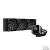 Kép 1/6 - DeepCool CPU Water Cooler - MYSTIQUE 360 (max 21dB; max. 123,09 m3/h; 3x12cm, LED kijelző, fekete)