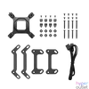 Kép 5/6 - DeepCool CPU Water Cooler - MYSTIQUE 240 (max 21dB; max. 123,09 m3/h; 2x12cm, LED kijelző, fekete)